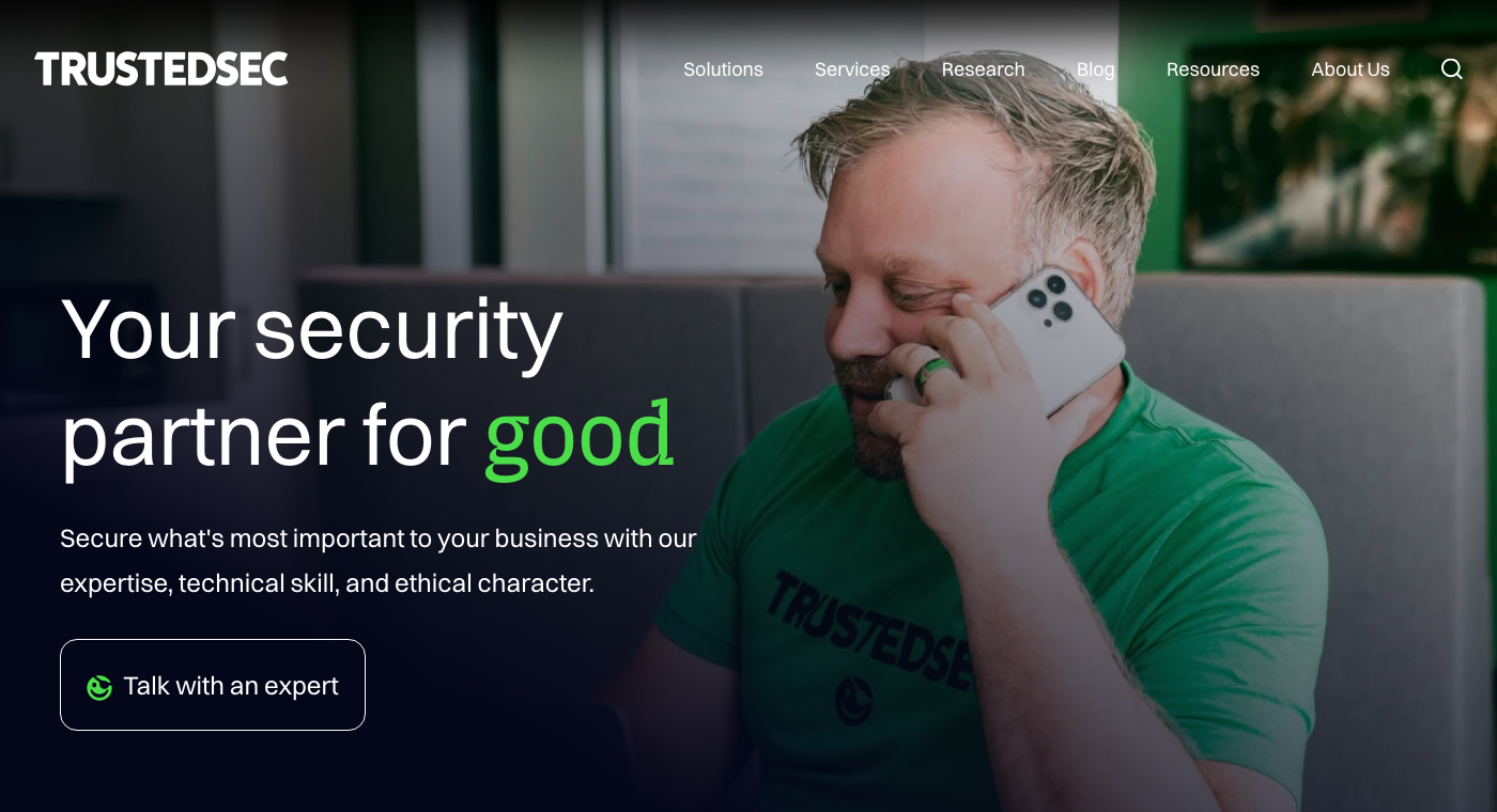 Trustedsec Homepage